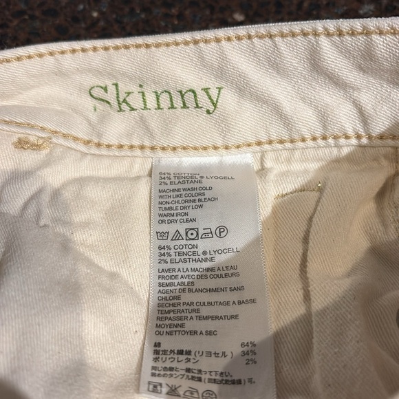 Tommy Bahama Bull Denim Skinny Jeans Sz 31x31  Womans Natural Mid Rise - Picture 8 of 10